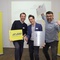 Gewinner SMARTVOLL ARCHITEKTEN mit Bauherrn. 
Personen vlnr: Philipp Buxbaum, smartvoll Architekten | Christoph Segalla, Wien Energie | Christian Kirchner, smartvoll Architekten