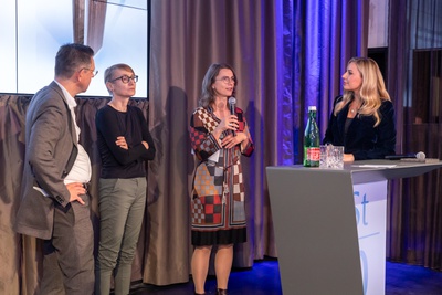 Jurytalk mit HR Mag. Markus Wimmer, DI Susanne Fritzer und Mag. Marie-Therese Harnoncourt-Fuchs