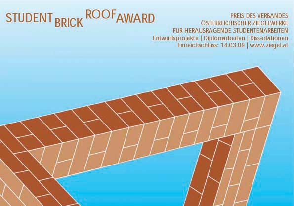 Student Brick & Roof Award-AusschnittPlakat