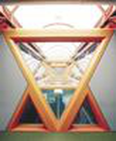 Dachkonstruktion mit Plexiglaskuppeln im Gangbereich, Foto: Christof Lackner